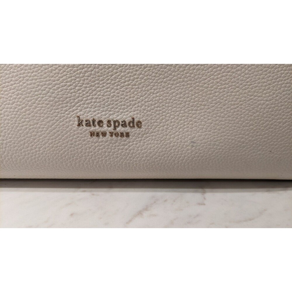 KATE SPADE Knott Large Satchel Off White Pebbled Leather - Picture 12 of 16